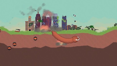 像素死亡战虫(Prehistoric worm) 第1张图