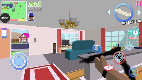 沙盒模拟器盗贼战争(Dude Theft Wars FPS Open World)游戏