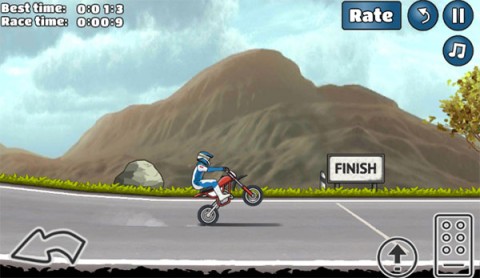 特技摩托车挑战（Wheelie Challenge）游戏