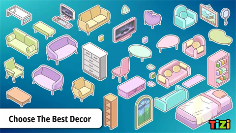 蒂奇镇娃娃屋装饰（Tizi Dollhouse Decoration）游戏