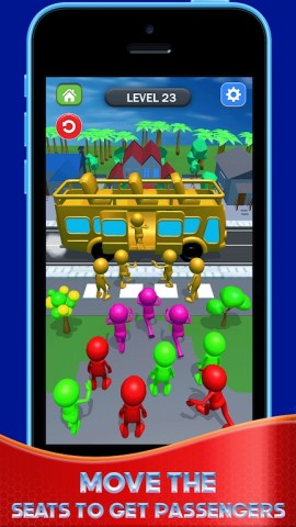 大客车颜色乘客排序（Bus Jam Sort） 第2张图