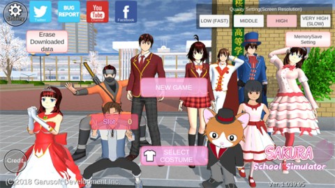 樱花校园英文版（SAKURA SchoolSimulator）游戏