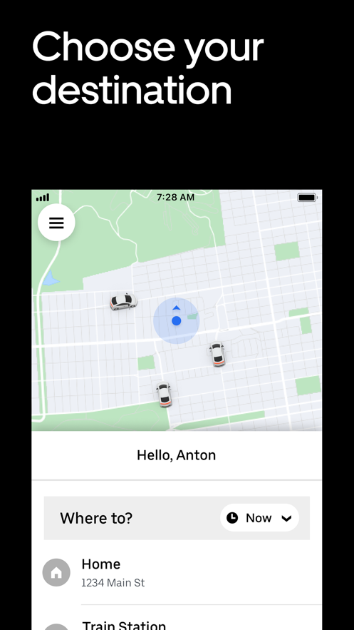 优步请求乘车（Uber-Request a ride）APP