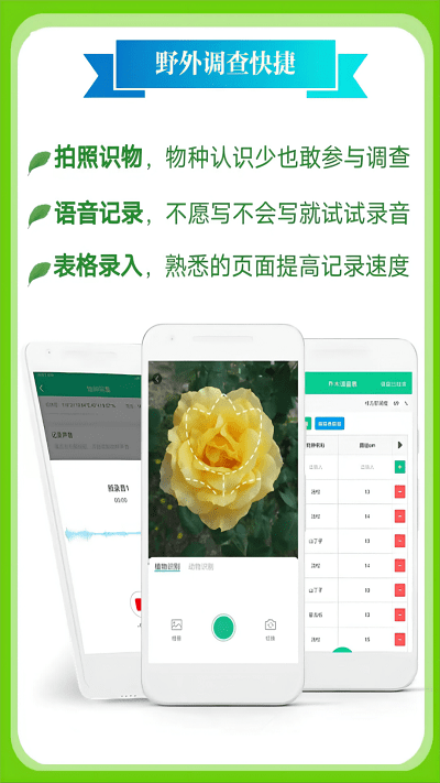 北极花生物调查APP