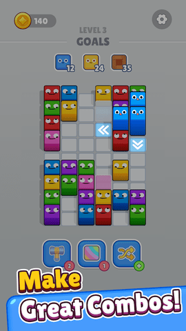 推砖物体组合（Push Tiles）游戏