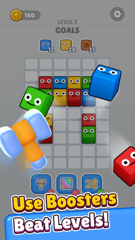 推砖物体组合（Push Tiles）游戏