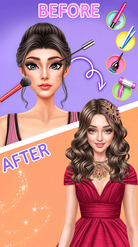 公主装扮化妆(princess dressup:makeup games)游戏