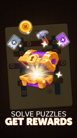 木螺母和螺栓拼图(Wood Nuts & Bolts Puzzle) 第2张图
