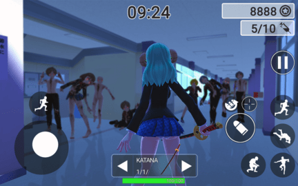女孩动漫猎人僵尸现场(Girl Anime Hunter Zombie Live) 第3张图