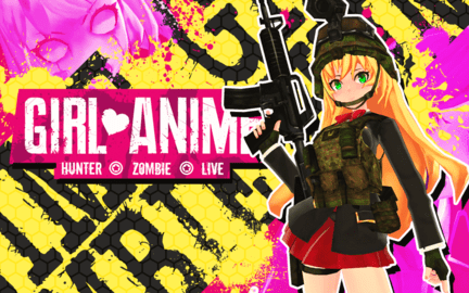 女孩动漫猎人僵尸现场(Girl Anime Hunter Zombie Live)游戏
