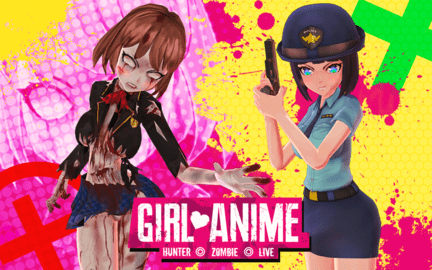 女孩动漫猎人僵尸现场(Girl Anime Hunter Zombie Live) 第1张图