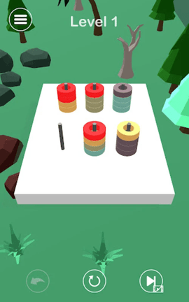戒指颜色排序(Ring Color Sort)游戏