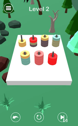 戒指颜色排序(Ring Color Sort)游戏