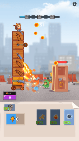 猫塔倒塌(Cats Tower Crash) 第1张图