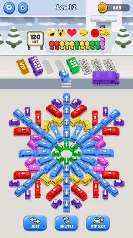 公交车堵塞：交通难题(Bus Jam: Traffic Puzzle)游戏