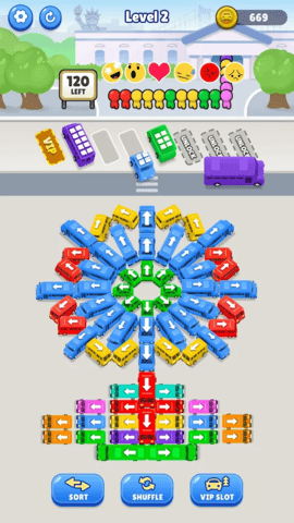 公交车堵塞：交通难题(Bus Jam: Traffic Puzzle)游戏