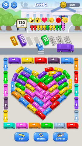 公交车堵塞：交通难题(Bus Jam: Traffic Puzzle) 第4张图