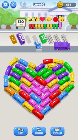 公交车堵塞：交通难题(Bus Jam: Traffic Puzzle)游戏