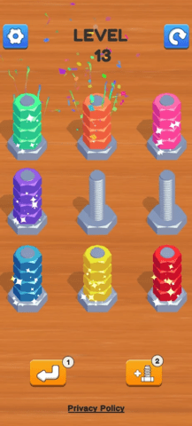 螺栓螺母分类：颜色分类(Bolt Nuts Sort: Color Sort) 第2张图