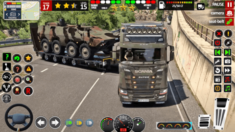 陆军卡车游戏模拟器3D(Army Truck Game Simulator 3D) 第1张图