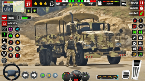 陆军卡车游戏模拟器3D(Army Truck Game Simulator 3D) 第2张图