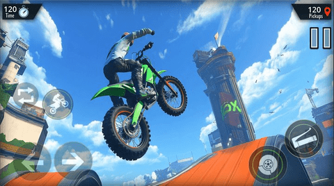 试骑摩托车疯狂特技(Trial bike moto mad stunts)游戏
