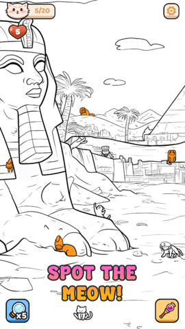 寻找隐藏的喵喵：猫搜索(Find Hidden Meow: Cat Search)游戏