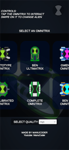 少年骇客模拟器(Omnitrix Simulator)游戏