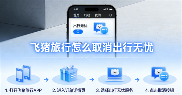 飞猪旅行怎么取消出行无忧？飞猪旅行怎么删除乘车人信息？