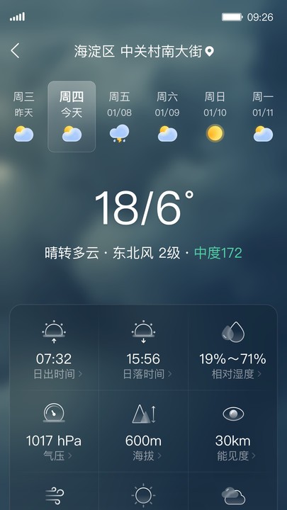 呱呱天气预报软件 第1张图