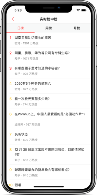 今日热榜app 第1张图